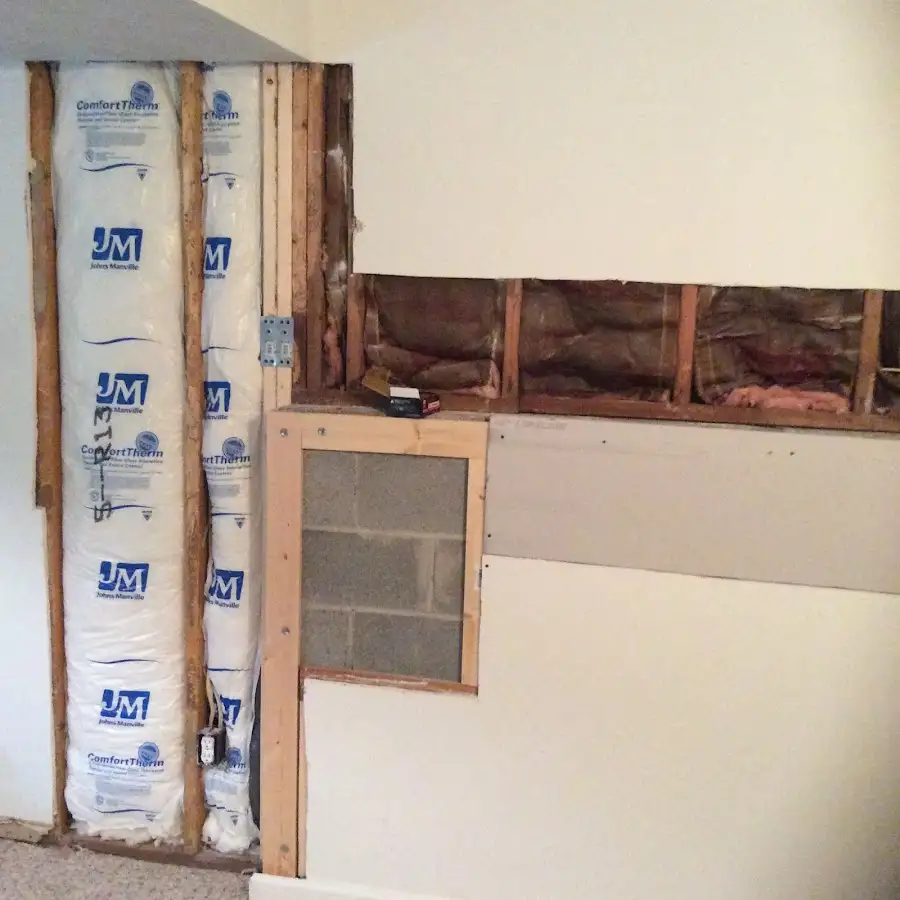 Wall insulation replacement during Structural Drying in Poland